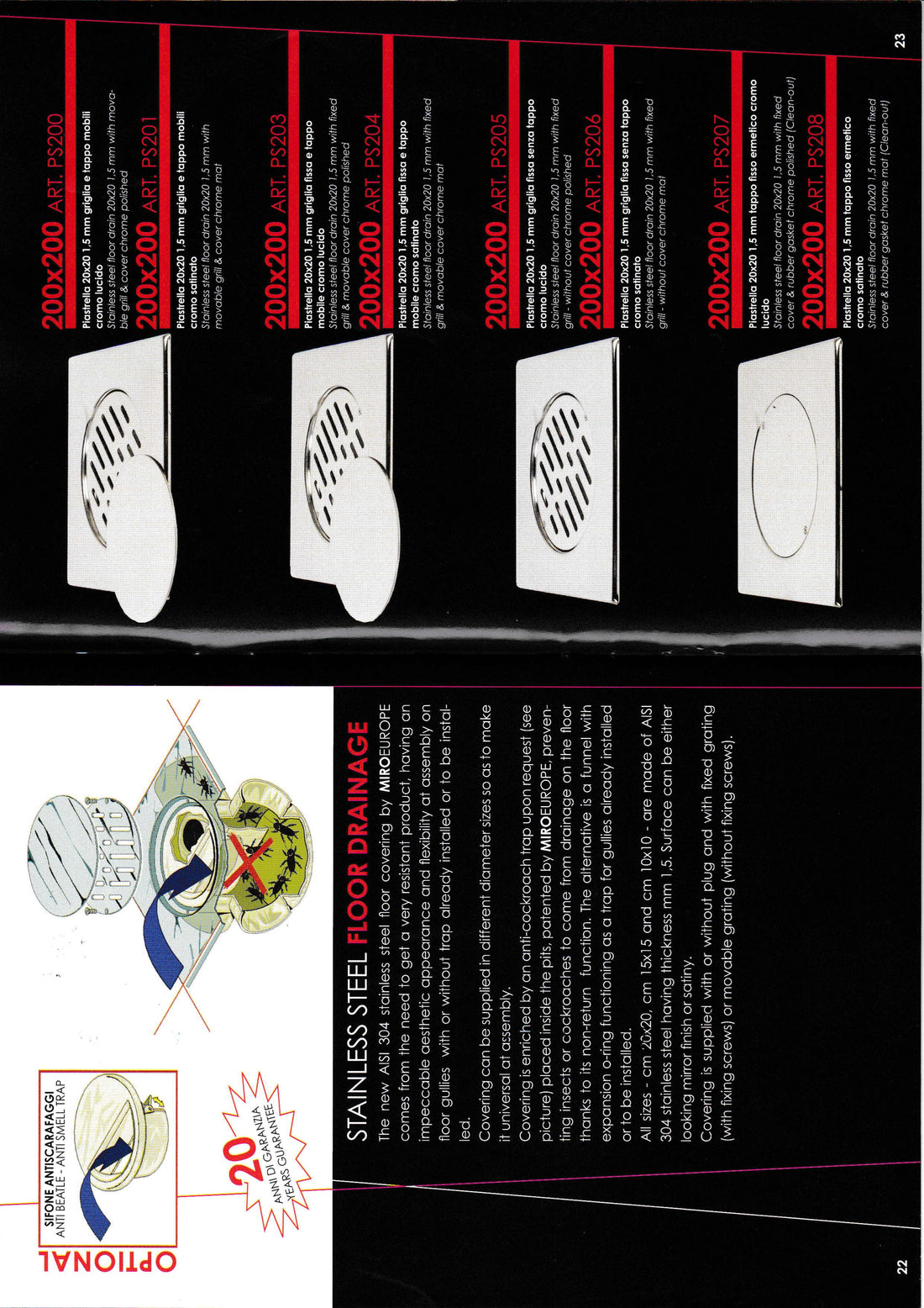 Miro Floor Drain - Portuguese Made